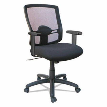 FINE-LINE AL  Etros Series Mesh Mid-Back Petite Swivel & Tilt Chair - Black FI3767629